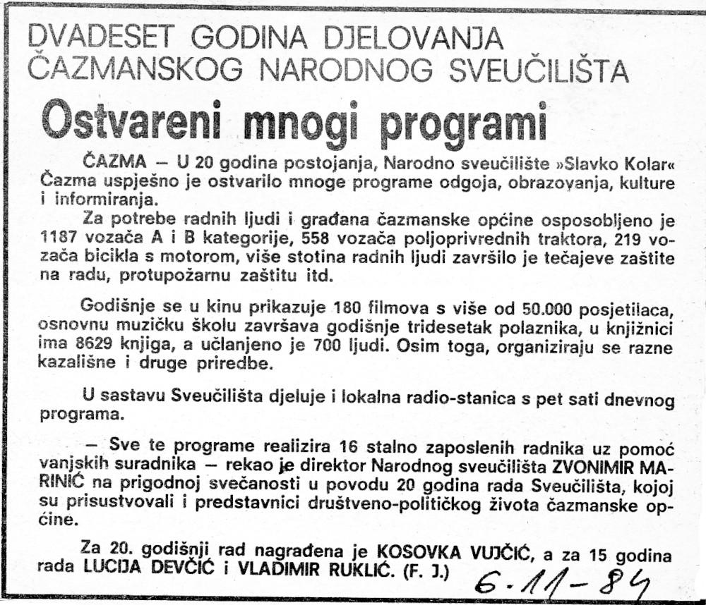 Izložba - Od Narodnog sveučilišta do Centra za kulturu