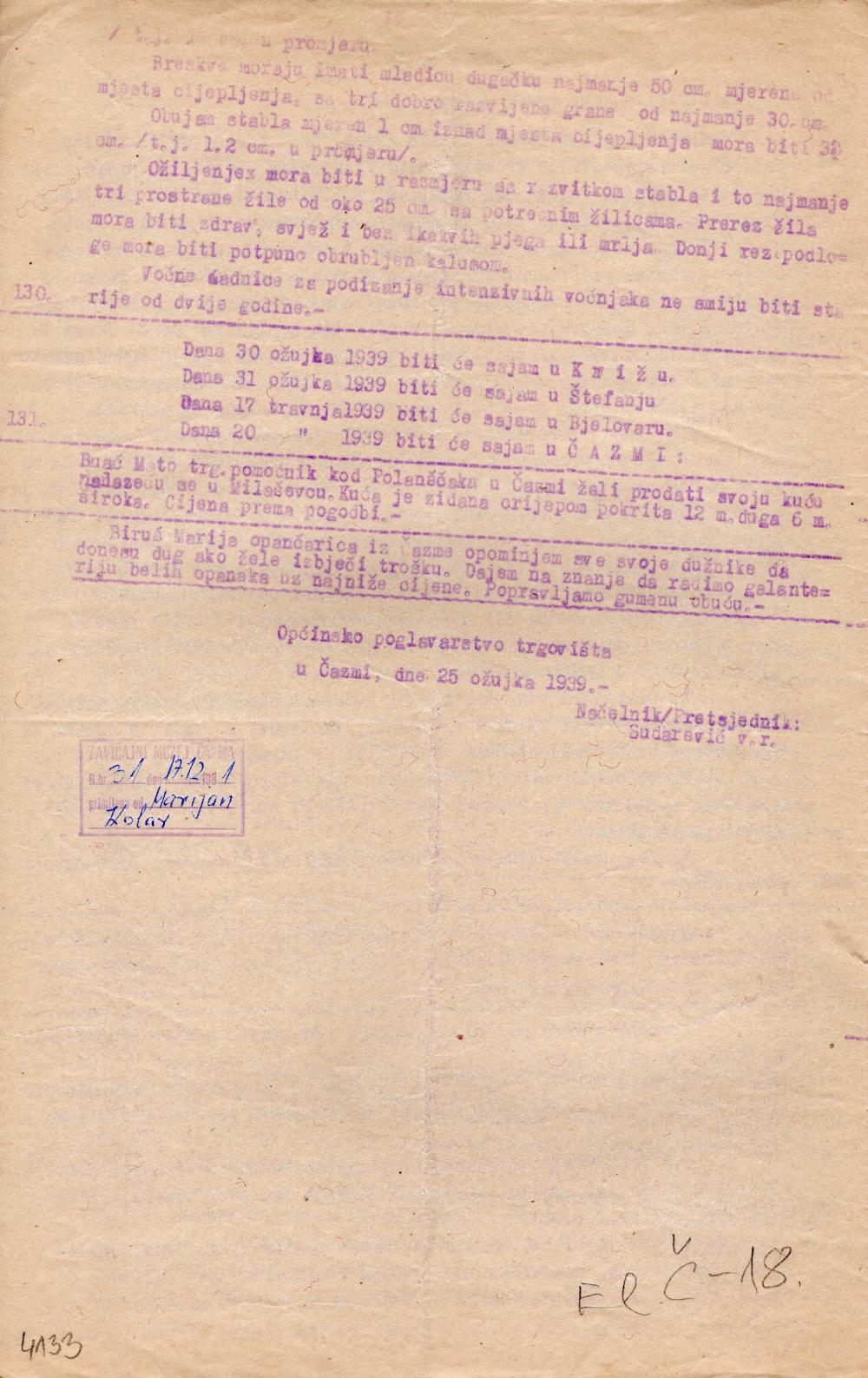 Izložba Zapovijedi pod lipom u Mikloušu